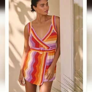 Colorful Striped Knit Dress